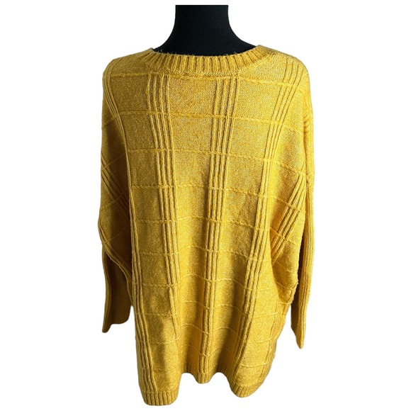 Cabi Stitch Mix Pullover Sweater Small Women’s Yellow 4039 - Picture 3 of 6